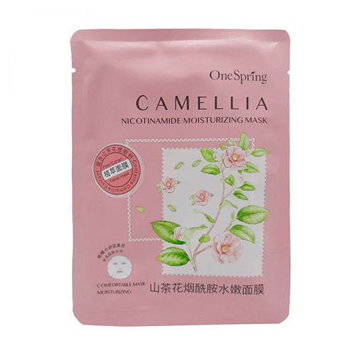  ماسک ورقه ای مرطوب کننده کاملیا وان اسپیرینگ|One Spring face mask containing camellia plant weighing