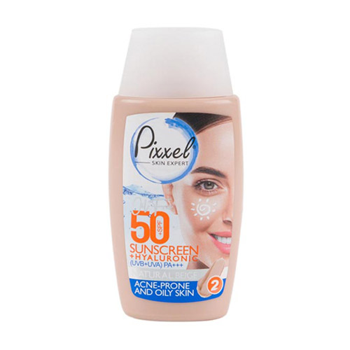 ضد آفتاب رنگی spf 50 مناسب پوست‌‌ های جوش دار و چرب پیکسل|Pixxel Sun Screen For Acne Prone And Oily Skin