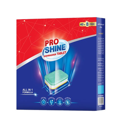 قرص ماشین ظرفشویی 48 عددی پروشاین|proshine Dishwasher tablets forty eight