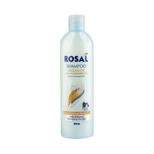  شامپو روغن آرگان مغذی و احیا کننده بدون سولفات 400میل رزال | ROSAL Shampoo Argan Oil Hair For Dry & Dmaged 400Ml