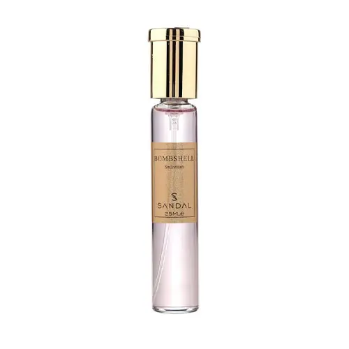 عطر جیبی زنانه مدل بامبشل 25 میل صندل|Sandal Victorias Secret Bombshell Eau De Parfum For Women 25 ml