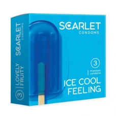 کاندوم خنک یخی اسکارلت 3 عددی|Scarlet ICE COOL FEELING Condom 3Pcs