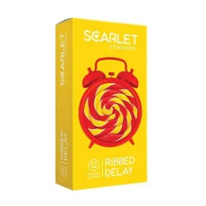 کاندوم تاخیری شیاردار اسکارلت 12 عددی|Scarlet RIBBED DELAY Condom 12Pcs