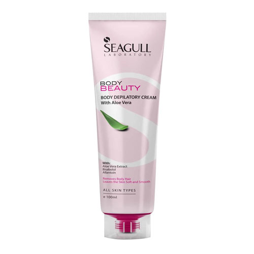 کرم موبر بدن آلوئه ورا سی گل|seagull body beauty body depilatory cream with aloe vera