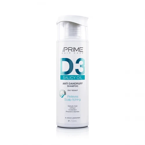 شامپو ضد شوره مدل D3 پریم|Prime D3 Anti Dandruff Shampoo For Oily Scalp