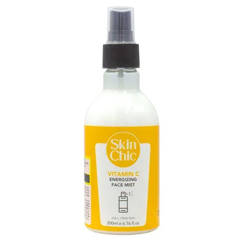 فیس میست انرژی بخش صورت حاوی ویتامین C اسکین شیک|skin chic Energizing facial mist containing vitamins 