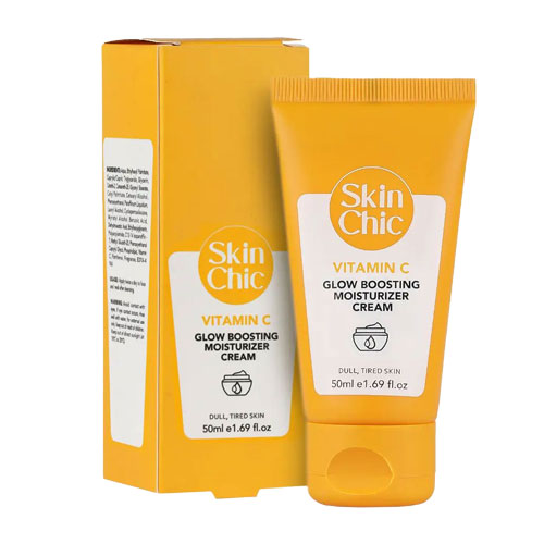 کرم مرطوب‌کننده و روشن‌کننده ویتامین C اسکین شیک | Vitamin C Glow Boosting Moisturizer Cream Skin chic
