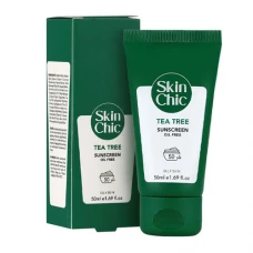 کرم ضد آفتاب spf50 حاوی درخت چای اسکین شیک | Skin Chic Tea Tree Sunscreen Spf 50 Cream 50 ml
