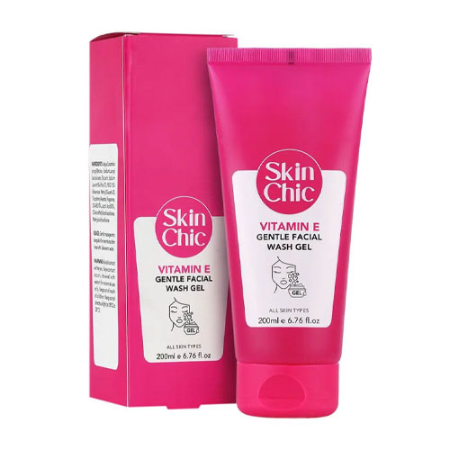 ژل شستشوی صورت مناسب انواع پوست ویتامین E اسکین شیک | Vitamin E Face Wash SKIN CHIC