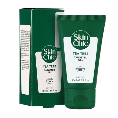 ژل کنترل‌کننده چربی سطحی حاوی روغن درخت چای اسکین شیک | Skin Chic Tea Tree Targeted Gel 40 ml