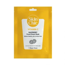 ماسک ورقه‌ای ویتامین C با تمشک اسکین شیک | Vitamin C And Raspberry Facial Sheet Mask SKIN CHIC