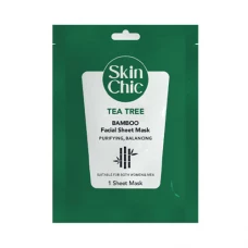 ماسک ورقه‌ای درخت چای و بامبو اسکین شیک | Skin Chic Tea Tree Sheet Face Mask With Bamboo Extract 25 ml