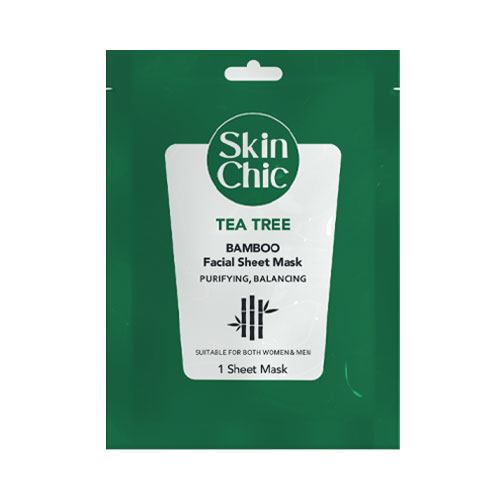 ماسک ورقه‌ای درخت چای و بامبو اسکین شیک | Skin Chic Tea Tree Sheet Face Mask With Bamboo Extract 25 ml