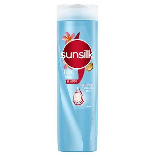 شامپو مناسب مو‌های پرپشت و بلند سان سیلک 350 میل|Thick And Long Shampoo sunsilk