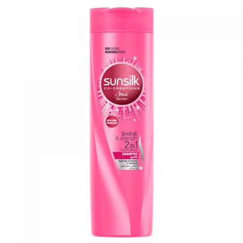 شامپو 2 در 1 Shine & Strength برای موهای معمولی سان سیلک 350 میل|SunSilk Shine & Strength 2 In 1 Shampoo For Normal Hair 350ml
