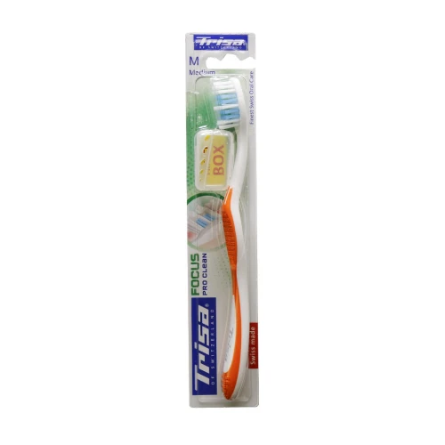  مسواک فوکوس پروکلین با برس متوسط تریزا|Super Promo Focus Pro Clean Toothbrush TRISA