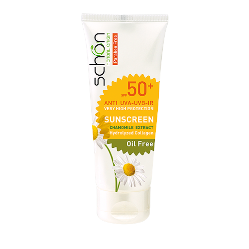 کرم ضد آفتاب SPF50+ فاقد چربی شون|Schon Oil Free Sunscreen SPF50⁺ Cream
