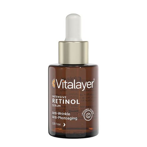سرم ضدچروک رتینول ویتالیر|Vitalayer Intense Retinol Serum Rapid Anti-Wrinkle Repair and Photoaging and Renewal 30 ml