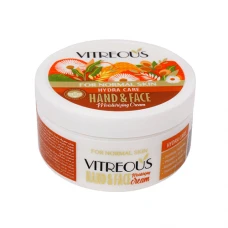 کرم کاسه ای دست و صورت پوست معمولی ویتروس|Vitreous Hydra Care For Normal skin Hand and Face Moisturizing Cream 150 g