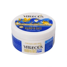کرم مرطوب کننده کاسه‌ای اوره 5% مناسب پوست بسیار خشک ویتروس|Vitreous hand and face cream Urea 5% For Very Dry Skin