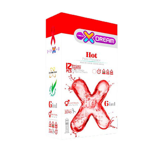 کاندوم داغ 12تایی ایکس‌دریم|X DREAM HOT CANDOMS