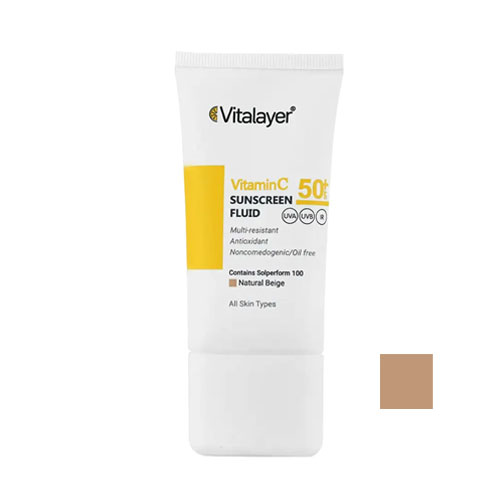 فلوئید ضد آفتاب ویتامین سی SPF50 ویتالیر - تصویر 4