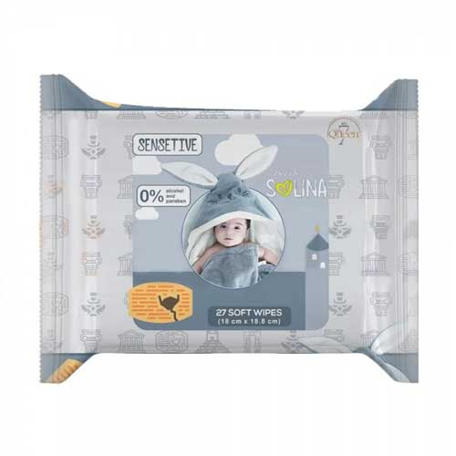 دستمال مرطوب کودک مدل Sensitive سون کوئین