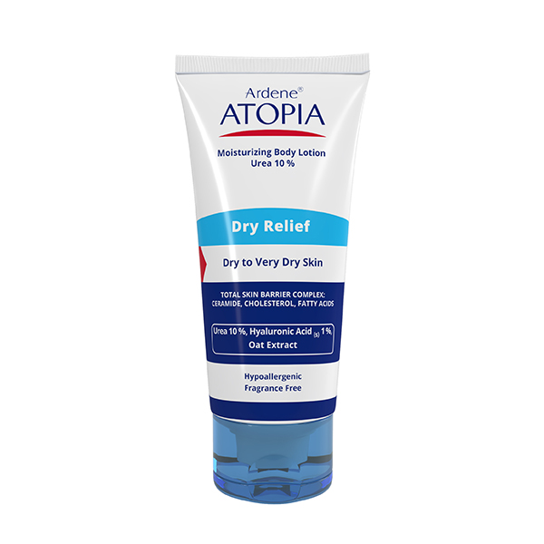 لوسیون مرطوب کننده قوی بدن آتوپیا مدل Dry Relief حاوی 10% اوره آردن