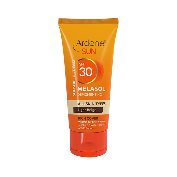 کرم ضد آفتاب و ضد لک رنگی مدل Melasol SPF30 حاوی ویتامین E و C آردن