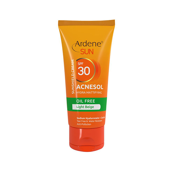 کرم ضد آفتاب SPF30 رنگی و فاقد چربی آردن مدل Acnesol بژ روشن