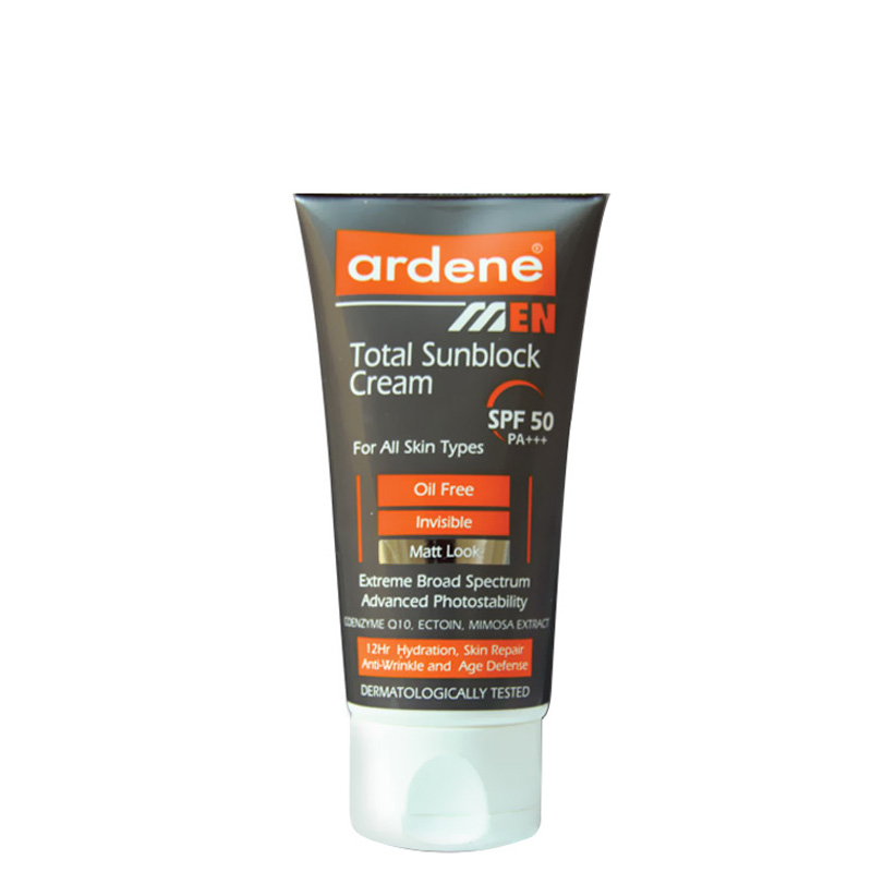 کرم ضد آفتاب چند کاره ضد آب آقایان با SPF 50 آردن