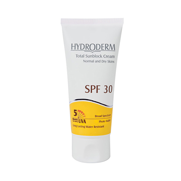 کرم ضد آفتاب هیدرودرم با SPF30 حجم 50 میل