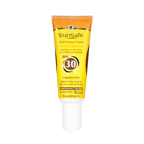 کرم دور چشم حاوی ضد آفتاب spf30 سان سیف حجم 20 میل-بژ