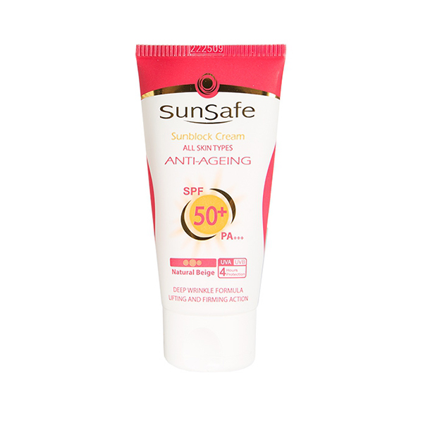 کرم ضد آفتاب و ضد چروک سان سیف مدل Anti Ageing با SPF 50