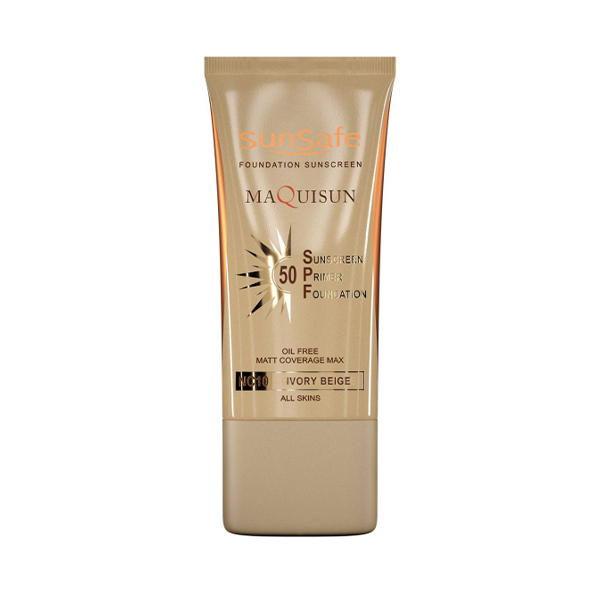 کرم ضد آفتاب کرم پودری فاقد چربی و مات‌کننده SPF50 سان سیف حجم 40 میل