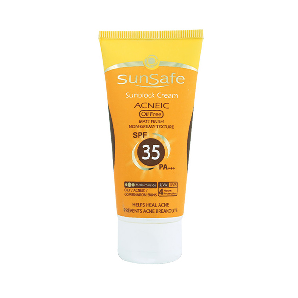 کرم ضد آفتاب آنتی آکنه فاقد چربی سان سیف مدل Acneic با SPF 35