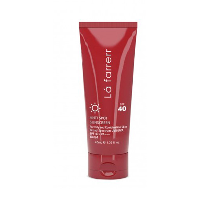 کرم ضد آفتاب و ضد لک رنگی SPF40 مناسب پوست چرب لافارر